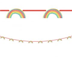 Banner i papp Rainbow Party, 2,3m 