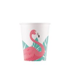 Drikkekrus i Papp, Flamingo 8 stk