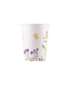 Drikkekrus i Papp, Blomster Compostable 8 stk